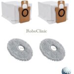 Xiaomi Robot Vacuum X20 Max Uyumlu Toz Torbası, Mop - 4 Parça