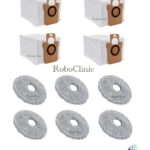 Xiaomi Robot Vacuum X20 Pro Uyumlu Toz Torbası, Mop - 10 Parça