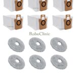 Xiaomi Robot Vacuum X20 Pro Uyumlu Toz Torbası, Mop - 12 Parça