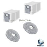 Roborock Qrevo CurvX Uyumlu Toz Torbası, Mop - 4 Parça