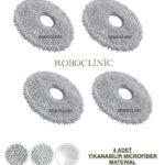 Roborock Qrevo CurvX Uyumlu Mop 4 Adet