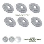 Roborock Qrevo CurvX Uyumlu Mop 6 Adet