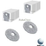 Roborock Qrevo Curv 2 Pro Uyumlu Toz Torbası, Mop - 4 Parça