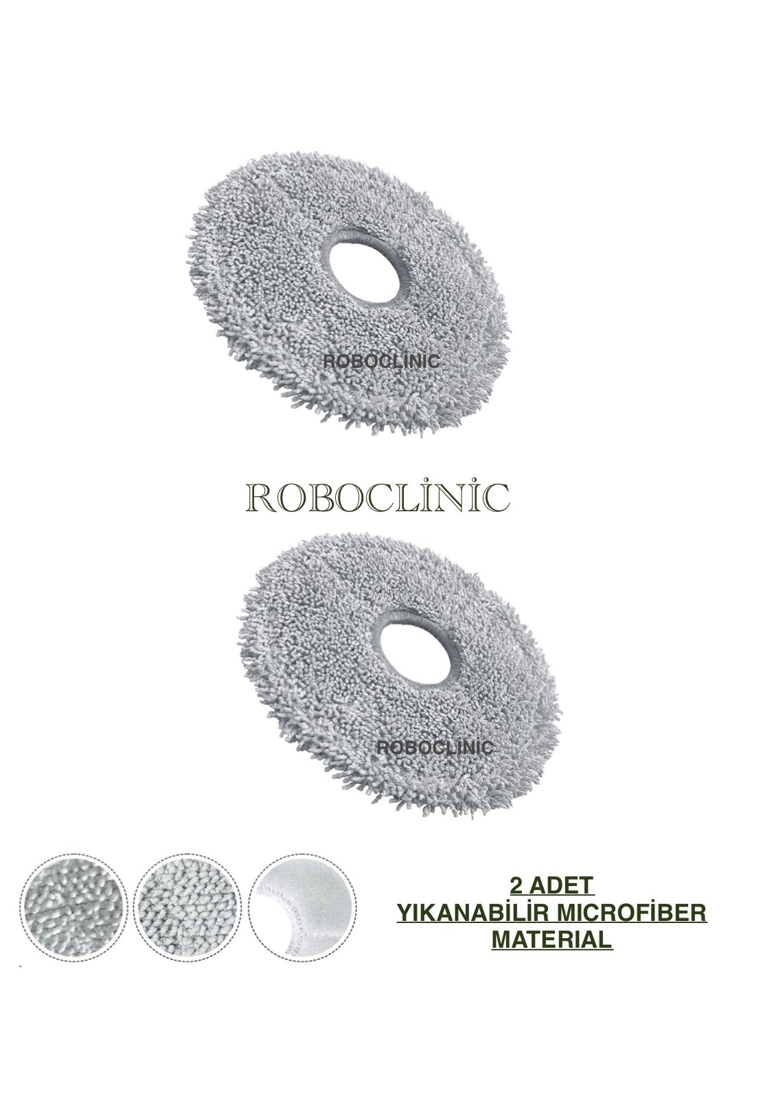 roborock-saros-20-24 Roborock Saros 20 Uyumlu Mop 2 Adet - Görsel 1